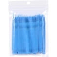thumbnail image 1 of Disposable pointed nano cotton swabs mascara applicator brush (blue) 100 pieces, 1 of 1