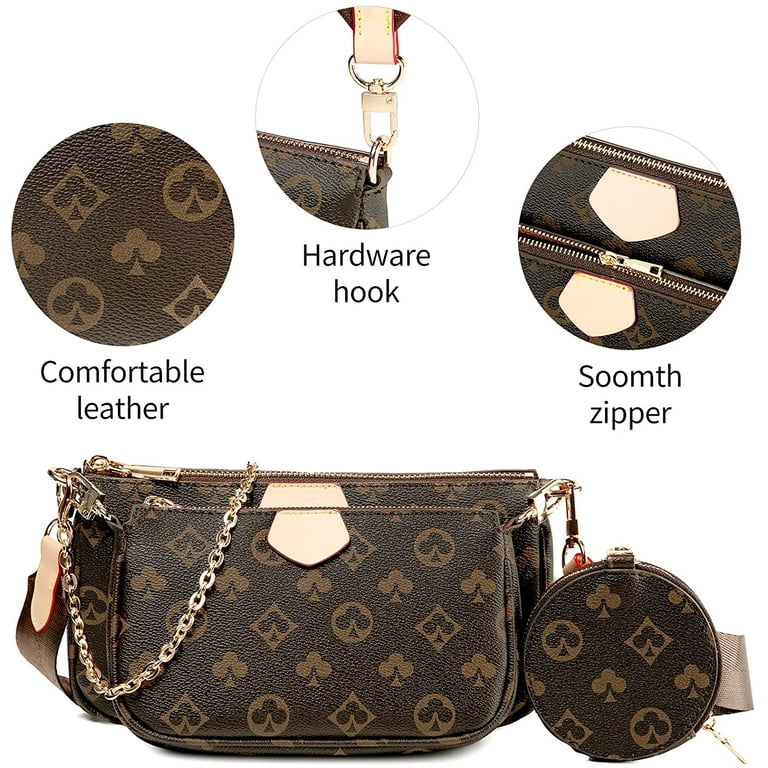 Crossbody Bags for Women Trendy Purse Coin Pouch Tan Black