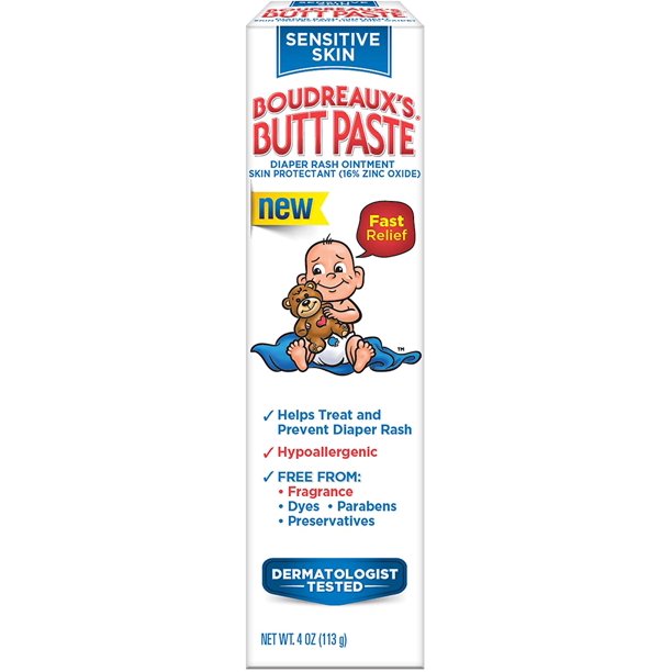 Boudreaux's Butt Paste Diaper Rash Ointment, For Sensitive Skin