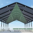 thumbnail image 3 of Heavy Duty 20x40 ft Metal Carport Kit - Aluminum & Steel Frame Lean-to Shelter for RV, Boat or 4 Cars, Outdoor Garage Canopy Cover, 3 of 6