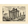 thumbnail image 2 of Piranesi, Giovanni 32x24 White Modern Wood Framed Museum Art Print Titled - Vintage Roman Ruins I, 2 of 4