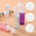 thumbnail image 3 of 4pcs Botella Espumosa de Limpiador Facial, Botella de Gel de Leche Limpiadora de 2oz con Cabeza de Espuma y Cepillo, Transparente, 3 of 7