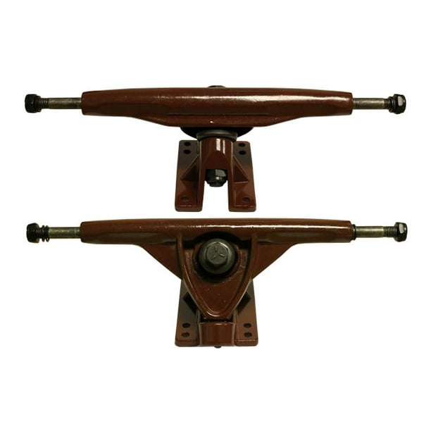 180mm REVERSE KINGPIN LONGBOARD Skateboard TRUCKS 180 DOWNHILL - BROWN