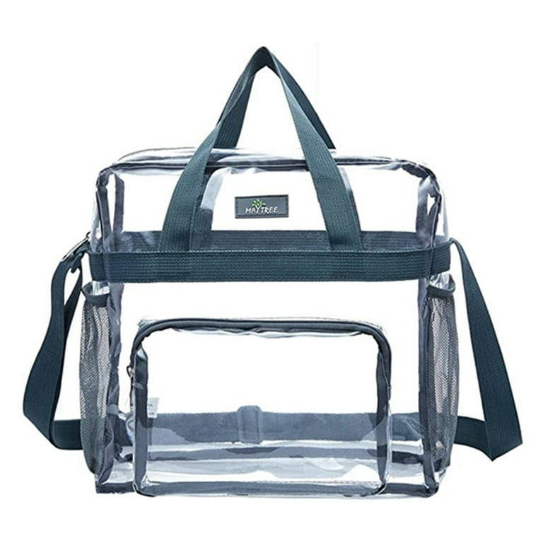 2 Pack Stadium Approved Clear Tote Bags, 12x6x12 Large Plastic