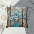 thumbnail image 2 of Chilfamy Flowers Butterfly Pillow Covers for Couch Sofa Indoor Outdoor Pillow Case Zipper Closure 1PC 20x20in, 2 of 5