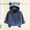 Blue, variant on Winter Coats For Toddler Fleece Baby Jacket Toddler Hoodie With Bear Ear Toddler Zip Up Hoodie Baby Boy Sweater 12-18 Months
