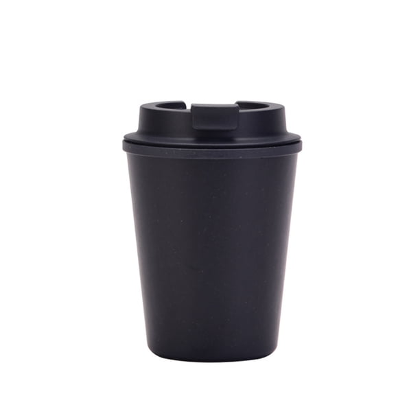 Yuarrent Botella de bebida Taza de agua Taza térmica Mano de obra fina Oficina de interior de larga duración Jugo multipropósito Suministros Cocina y Comedor Negro 350ml