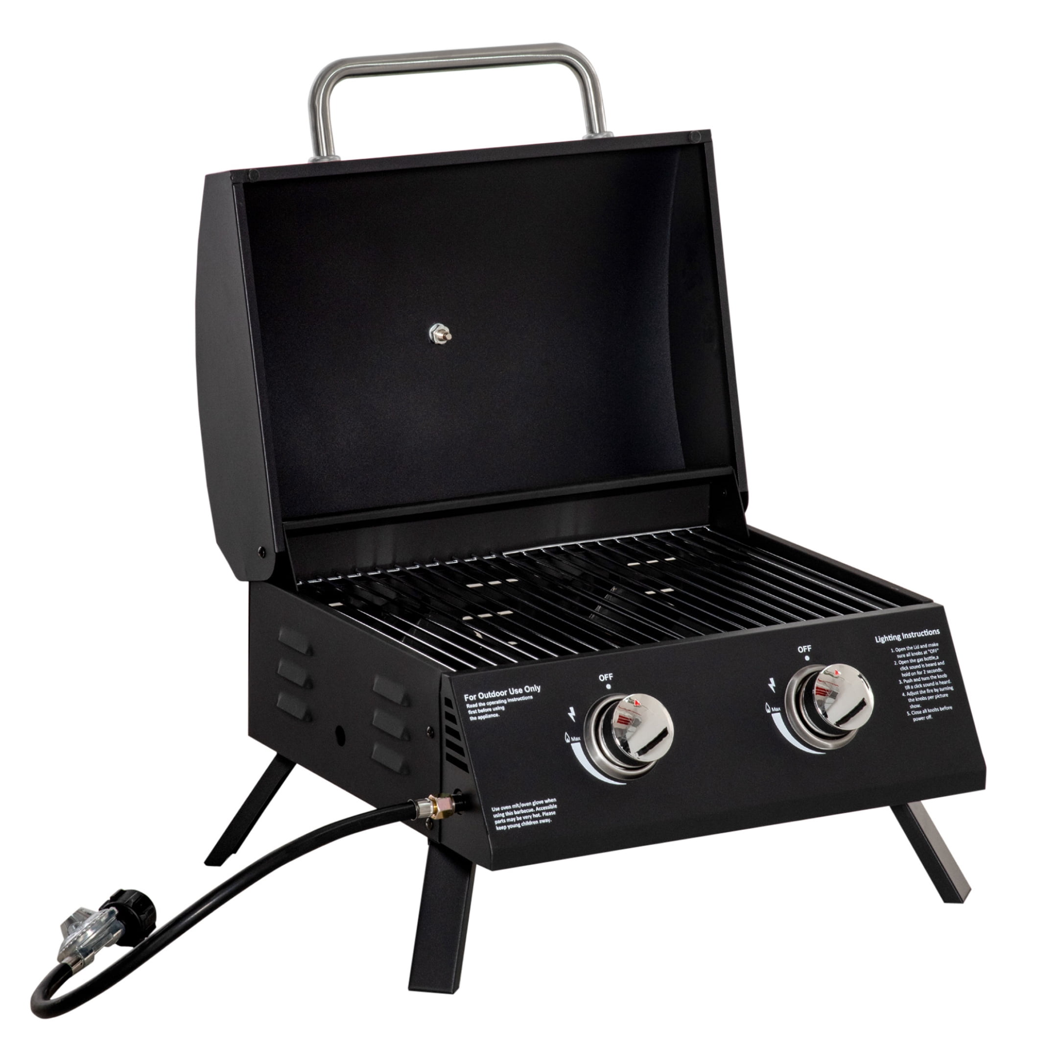 Cuisinart Venture Tragbarer Gasgrill – Kompakter Campinggrill Mit Schneidebrett & 9.000 BTU Für Unterwegs