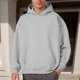 thumbnail image 1 of MHFRRA Sudadera con Capucha Informal con Panel de Cremallera En El Hombro y Llegada de Otoño/Invierno para Gris, 1 of 5