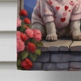 thumbnail image 5 of Westie Two Hearts House Flag, 5 of 7