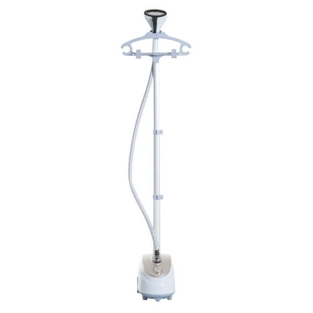 HOMCOM 1200W Upright Garment Steamer with Fabric Brush and Garment Hanger with Trouser Clips