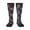 2 Black-1, variant on Geometric Elements print thigh-high socks, crafted for both men and women with a stretchy, high-opaque design perfect for daily wear