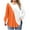 Orange, variant on Women Fall and Winter Blouse,Women Casual Tops,Bixock Women Fall and Winter Blouse Women Casual Tops Color Block Solid Color Plus Size Long Sleeve Tee