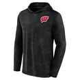 thumbnail image 2 of Men's Fanatics  Black Wisconsin Badgers Camo Hoodie Long Sleeve T-Shirt, 2 of 3