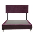 thumbnail image 2 of Box Base Cama Matrimonial + Cabecera Catania Morado, 2 of 7