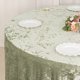 thumbnail image 5 of Mantel redondo de terciopelo premium BalsaCircle de 120" verde salvia para recepciones, catering y banquetes., 5 of 8