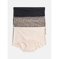 thumbnail image 7 of Joyspun Women's Shine Micro Boyshort, 3-Pack, XS - XXXL, 7 of 7