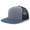 Charcoal/Black, variant on Adult Trucker Hat Unisex Heather Grey/Slate Blue Os