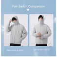 thumbnail image 4 of Men Sun Protective Jacket with 2 Cooling Fans, 18000mAh USB Powered, UV Protection, for Summer, Fishing & Outdoor Activities, 4 of 7