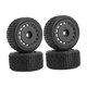 thumbnail image 1 of 4x Llantas RC Neumáticos Ruedas Repuestos Caucho Profesional DIY Modificado Reemplazo Negro, 1 of 9