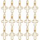 thumbnail image 1 of 1 caja de 30 pequeños dijes chapados en oro de 18 quilates con anilla para hacer joyas, collares, pulseras y manualidades., 1 of 6