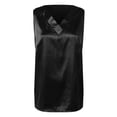 thumbnail image 6 of felwors Women's Silk Satin Tank Tops V Neck Casual Camisoles Sleeveless Business Work Blouses Dressy Summer Shirts(Black, L), 6 of 7