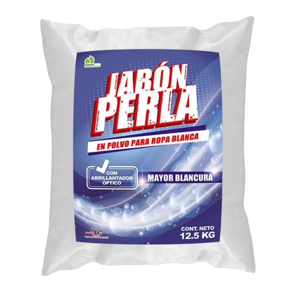 PERLA 12.5Kg Jabon en polvo para Ropa Blanca