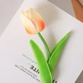 thumbnail image 3 of CSChome Artificial Tulip Decoration Artificial Tulip Decoration Realistic Reusable Home Wedding Party Faux Flower Floral Spring Decoration 10Pcs Artificial Tulip Branch with Stem, 3 of 6