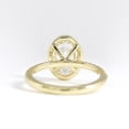 thumbnail image 4 of solitaire jewels 2.5CT Oval Moissanite Halo Engagement Ring For Women, 14K Yellow Gold, 4 of 5