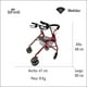 thumbnail image 5 of ANDADERA ORTOPÉDICA CON ASIENTO PARA ADULTO COLOR ROJO, 5 of 6