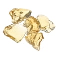 thumbnail image 1 of Uxcell Fire Glass for Fire Pit, 1.97"-3.15" High Luster Reflective Glass Rocks, Yellow, 1 of 5
