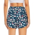 thumbnail image 2 of Lsque Dental Seamless Printed Women's Running Shorts with Liner Pockets,Elastic Quick Dry Workout Athletic Gym Yoga Shorts,Womens High Waist Shorts-, 2 of 9