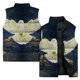 thumbnail image 5 of Chaleco cálido informal de invierno, chalecos de moda, chaleco de algodón con estampado de pájaros y cuervos dorados, ropa para hombre 2024, chaquetas para hombre sin mangas, 5 of 5