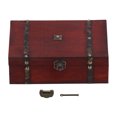 thumbnail image 2 of Sonew Jewelry Box Retro Daily Necessities Desktop Storage With Lock Jewelry Wooden, 2 of 8