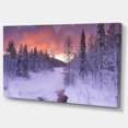 thumbnail image 2 of Finnish Lapland Trees in Winter - Landscape Canvas Art Print, 2 of 4