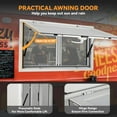 thumbnail image 4 of AKDSteel Food Truck Service Window – Aluminum Concession Window with Awning Door & 2 Horizontal Sliding Screen Windows, 4 of 7
