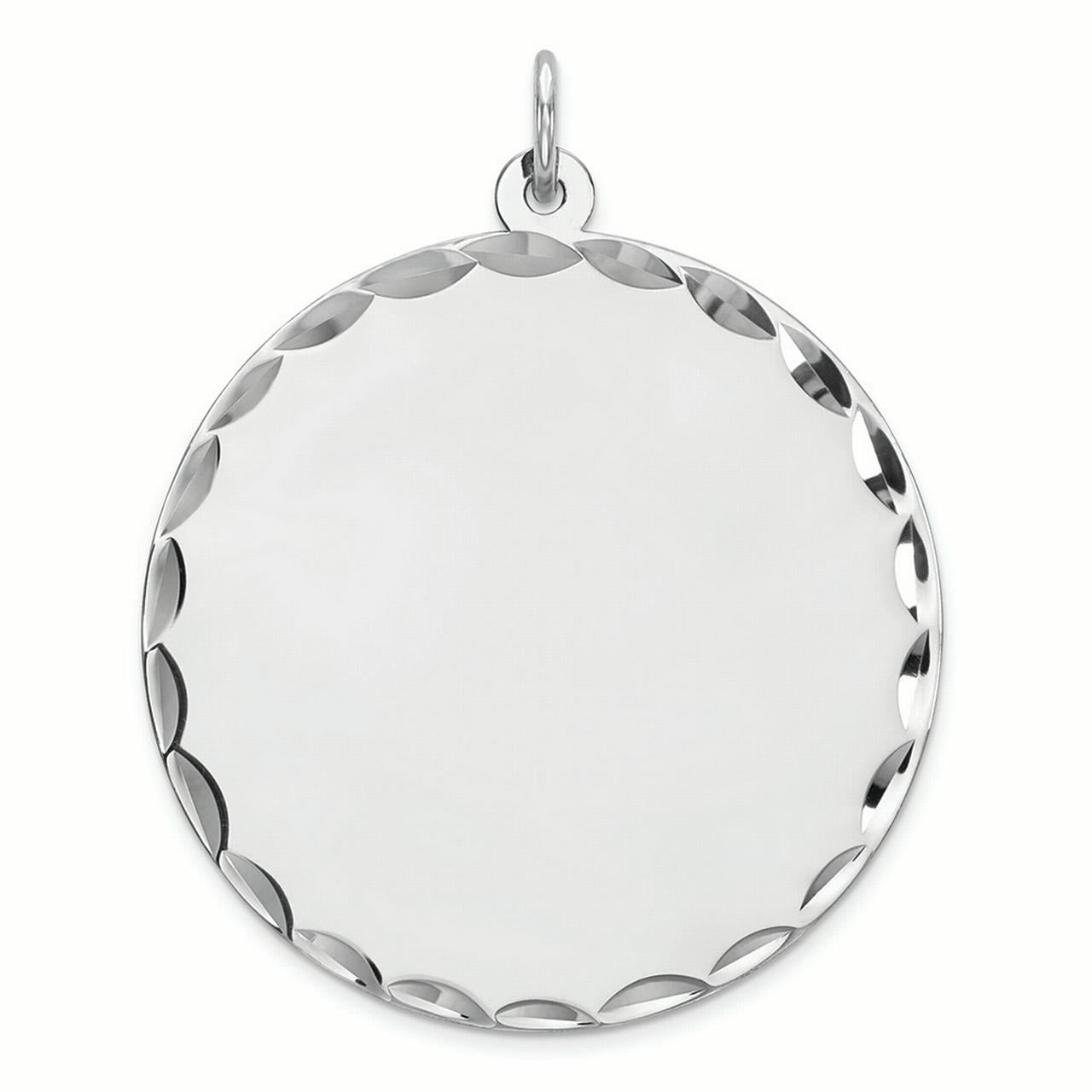Sterling Silver Engraveable Disc Charm Sterling Silver Engraveable Disc Charm