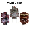 thumbnail image 6 of 10 Pack Halloween Yard Signs, 15" x 11" Beware Stakes for Haunted House, Scary Theme Party, 6 of 10
