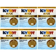 Icy Hot Lidocaine Patch Plus Menthol 5 ea (Pack of 6)