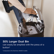 Electrolux Ultimate600 Cordless Stick Vacuum with PowerPro Bristle Nozzle and Larger Dust Bin Capacity, 50-Minute Run Time, 3 Power Modes, Denim Blue