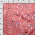 thumbnail image 3 of oneOone Cotton Cambric Dark Peach Orange Fabric Bicycle Sewing Craft Projects Fabric Prints By Yard 42 Inch Wide, 3 of 6