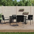 thumbnail image 1 of vidaXL 5 Piece Garden Dining Set with Cushions Poly Rattan and Steel, 1 of 5