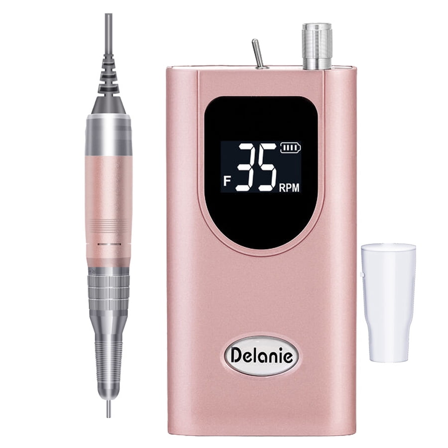 DYLA Electric Nail Drill Machine 35000RPM, Portable Nail Drill Rechargeable with 6 Drill Bits, Nail Drills for Acrylic Nails Professional E File Nail Machine Drill Professional