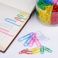 450 PCS Colored Paper Clips Assorted Sizes (1.1 inch & 2 inch