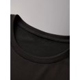 thumbnail image 3 of Men's Casual Short Sleeve T-Shirt with Psalm 91 Inspirational Print - Breathable Stretch Fabric, Round Neck, Machine Washable, Black with White Text - All-Season Comfort, 3 of 6