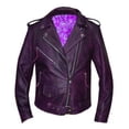 thumbnail image 1 of Ladies Purple Lambskin Jacket ,PUR ,5XL, 1 of 1