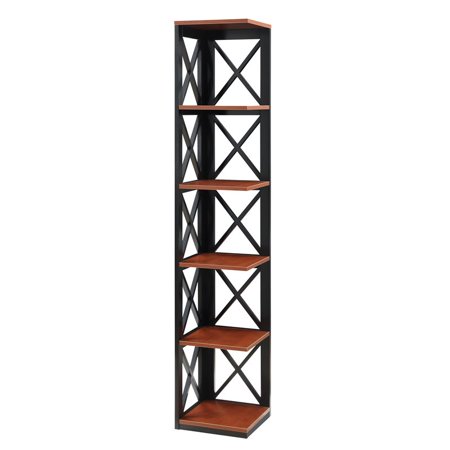 convenience bookcase tier oxford concepts cherry corner walmart