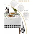 thumbnail image 2 of Green Eucalyptus Leaves Table Cloth, Waterproof Tablecloth for Rectangle Tables, Modern Art Farmhouse Plaid Reusable Washable Fabric Table Cover for Restaurant Kitchen Dining Tables 52"x70", 2 of 9