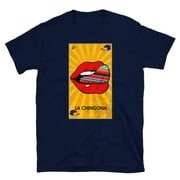 House of Chingasos Dream La Chingona Navy Cotton T-Shirt Unisex Regular Fit, L