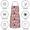 thumbnail image 6 of Yiaed Cute Calf Print Kitchen Apron with Hand Wipe Pockets,Big Pocket,Aprons for Women with Pockets, Waterproof for Cooking Baking, 6 of 7